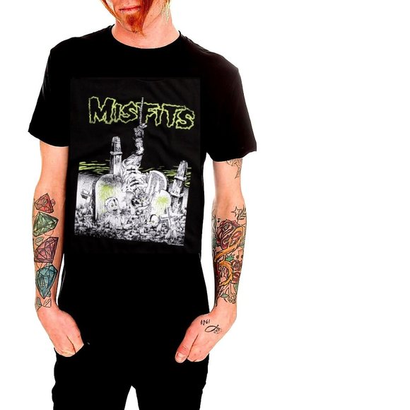 Misfits Graveyard Feast Pushead punk rock Official T-Shirt XL NWT - Picture 1 of 3